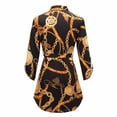 thumbnail image 5 of Gibobby Vestido casual de punto para mujer Mini vestido con estampado de mujer, vestido largo de manga larga con , camisa informal, vestido de mujer para muje(Negro,CH), 5 of 5