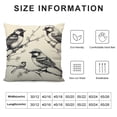 thumbnail image 6 of Nawypu  Throw Pillow Cover Sparrow Bird Rectangular Sofa Pillow Case Cushion Cover Home Couch Bed Decor 2pcs, 6 of 6