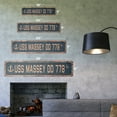 thumbnail image 2 of USS MASSEY DD 778 Vintage Plastic Street Sign us navy ship veteran sailor gift | Indoor/Outdoor | 24" Wide, 2 of 4