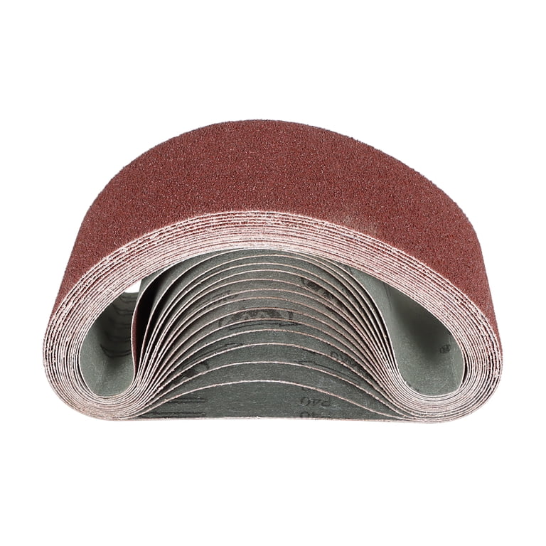 15-Pack Sanding Belts 2-1/2” X 14” – 40/80/120 Grit, Aluminum Oxide, For Metal & Wood