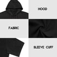 thumbnail image 5 of Taqqpue Linen Shirts for Men Casual Solid Color Shorts Sleeve Button Shirts Summer Cotton Hoodie Beach Blouse Top with Hood, 5 of 9