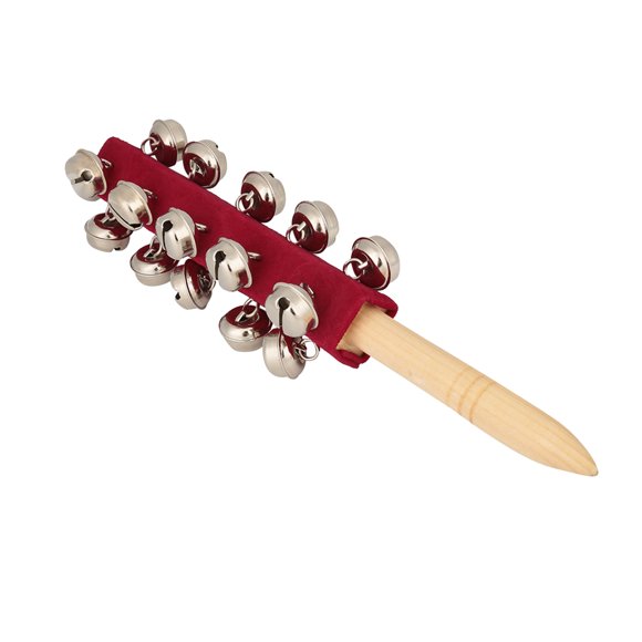 Jingle Bells Sleigh Stick, Lightweight Wood + Stainless Steel Practical Jingle Bells Stick For Dancing Concert For Kids For Children For Party