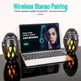 thumbnail image 4 of Altavoz Bluetooth para exteriores INSSISAIN impermeable con llama LED, 4 of 8