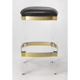 thumbnail image 2 of Butler Specialty Company Jordan Acrylic & Leather 24" Counter Stool - Black, 2 of 4