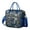 Blue-37, variant on Classic Vintage Insulated Lunch Box - Waterproof Picnic Bag with Floral Paisley Pattern for Parents