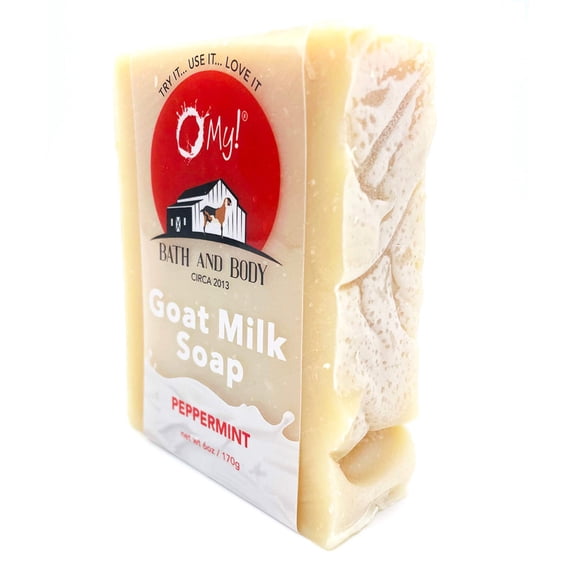 O My! Goat Milk Essential Oil Soap Bar | Made with Farm-Fresh Goat Milk | 100% Pure Essential Oils | Free of Parabens | Handcrafted in USA