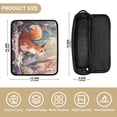 thumbnail image 4 of Hair Tool Organizer Bag with Heat Resistant Mat Removable Travel Storage Case for Hot Air Brushes Curling Irons Cute Little Squirrel, 4 of 8