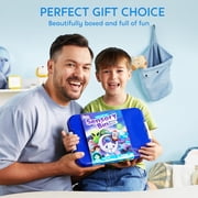 Klever Kits Sensory Bin, Outer Space Themed with Glow-in-The-Dark Alien Figure, Play Sand Toy Gifts for Boys Girls Age 3+
