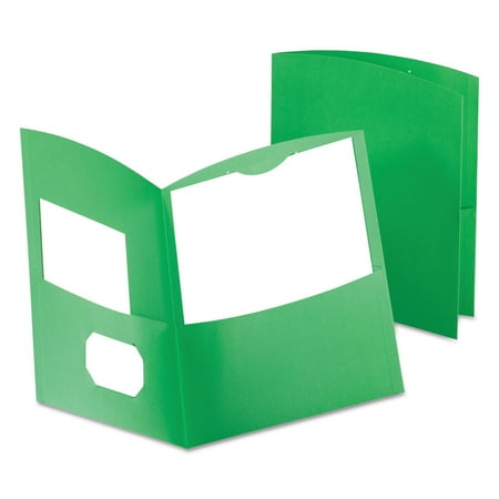 TOPS, OXF5062560, Oxford Contour Twin Pocket Folders, 25 / Box, Green