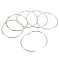 thumbnail image 1 of Unique Bargains 2.8' OD Office Book Rings, Silver, 12 Pack, 1 of 5