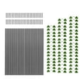 thumbnail image 4 of Dualoai Garden Hoops for Raised Beds Fiberglass Frame Plant Hoops Garden Arch Greenhouse 60pcs, 4 of 9