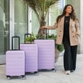 thumbnail image 3 of Travel Select Snowcreek Hardside Expandable Spinner Luggage, Lavender, 30" Checked Large, 3 of 6