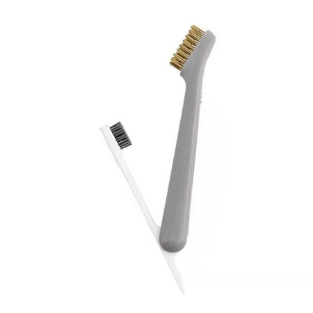 

Tiyuyo Multipurpose 2 Head Gas Cooker Cleaner Kitchen Home Stove Brush Tool (Gray)