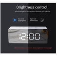thumbnail image 3 of Reloj digital YEJLMXG con espejo LED para dormitorio oficina viajes reloj de mesa electrónico Despertador, 3 of 5