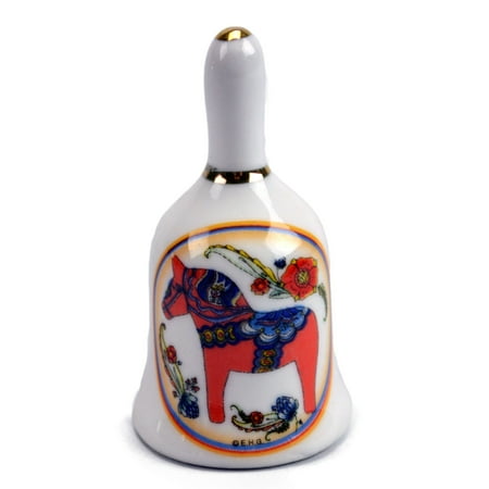 

Red Dala Horse Refrigerator Magnet Bell