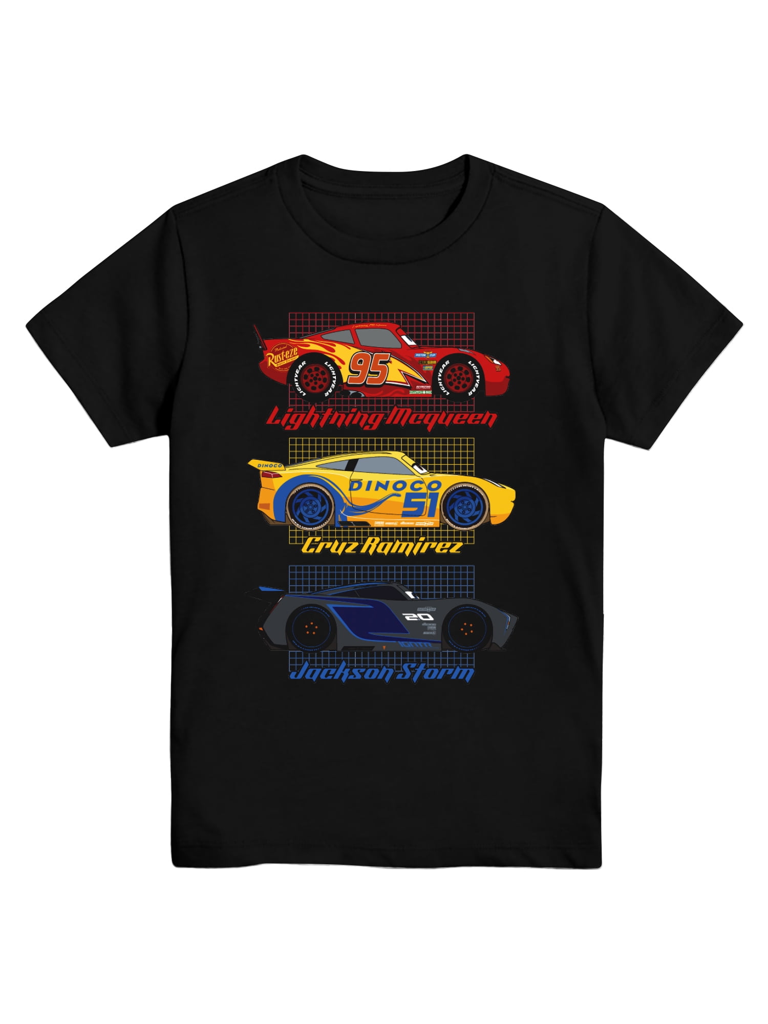 Cars 3, Boys' & Big Boys' Graphic T-Shirt, Racing Trio, Sizes 4-18