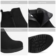 thumbnail image 4 of Botines DREAM PAIRS ZOEY-1 con Tacón Grueso y Plataforma Negro, 4 of 7