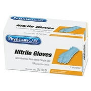 PhysiciansCare Medical Exam Latex Gloves, Large, 10 count