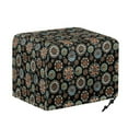 thumbnail image 6 of TSOVTHRID Boho Mandala Flower Print 2 Slice Toaster Covers Washable Bread Machine Oven Cover Dust-proof Fingerprint Protection Kitchen Bakeware Protector, 6 of 8