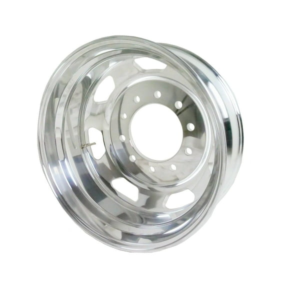 22.5" x 8.25" Forged Aluminum Kenworth Truck Wheel – Dual-Side Mirror Polished | 7 Vent Holes | 10-Lug Hub Piloted OEM Rim