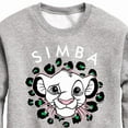 thumbnail image 3 of The Lion King - Cheetah Print - Simba - Toddler & Youth Crewneck Fleece Sweatshirt, 3 of 5
