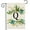 Q, variant on 12x18Inches Monogram Letter A Garden Flag Double Sided Floral Yard Flags Small Burlap Family Last Name Initial Garden Flags for Outside Decoration