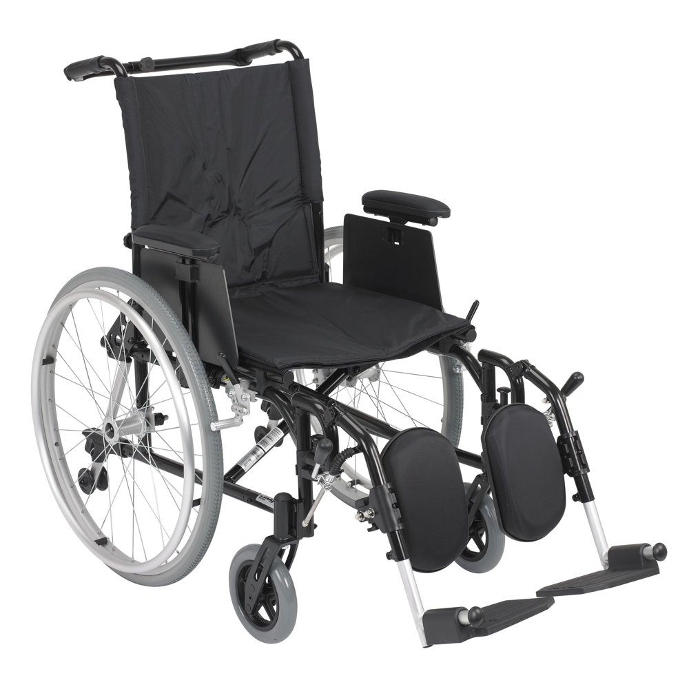 Drive Medical Cougar Ultra Lightweight Rehab Wheelchair, Elevating Leg Rests, 18" Seat Walmart