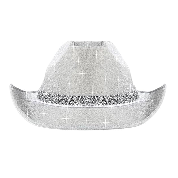 OJSFQUFP Kids Girls Boys Bling Rhinestone Western Cowboy Hat Sparkly Star Disco Cowboy Hat