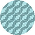 thumbnail image 1 of Ahgly Company Machine Washable Indoor Round Transitional Deep-Sea Green Area Rugs, 4' Round, 1 of 7