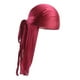 thumbnail image 4 of Headwraps para hombre , , turbante musulmán lor brilnte, gorra pirata Vino rojo Macarena Velos de seda Durag Cap, 4 of 8