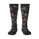 thumbnail image 1 of Fotbe Basketball Calcetas Divertidas Estampadas para Hombre y Mujer, Calcetas de Algodón hasta la Rodilla para Caminar, Correr, Enfermería y Embarazo, 1 of 6