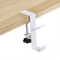 thumbnail image 1 of 1 Pieza de Gancho Lateral de Mesa Ajustable, Colgador de Mesa para Auriculares para Juegos, Almacenamiento de Mochila, Soporte de Gancho Sin Perforación,, 1 of 5