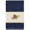 thumbnail image 2 of Linum Home Textiles Nature Turkish Cotton Hand Towel, 16" x 30", Blue, 2 of 3