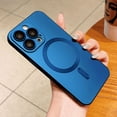 thumbnail image 1 of Metallic Matte Magnetic For Magsafe Case For iPhone 16 15 14 Plus 13 12 11 Pro XS Max XR Wireless Charge All Protection Cover tzw, 1 of 7