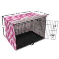 thumbnail image 6 of Feathers Dog Crate Cover, Romantic Silhouettes Ornamental Element Bird Feathers Demonstration, Easy to Use Pet Kennel Cover Small Dogs Puppies Kittens, 7 Sizes, Hot Pink Pale Pink, by Ambesonne, 6 of 6