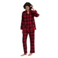 thumbnail image 4 of Kolipajam Women's 100% Cotton Flannel Pajama Set Cozy Drawstring Waist Winter Pjs for Women XL, 4 of 5