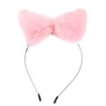thumbnail image 3 of Womens Hairband Anime Hairband Halloween Hairhoop - Rosado, tal se describe Soledad Diadema de orejas de gato, 3 of 7
