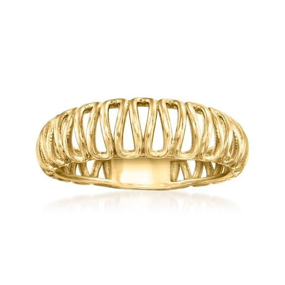 Ross-Simons 10kt Yellow Gold Openwork Ring, Women's, Adult