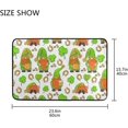 thumbnail image 7 of SKYSONIC St. Patrick's Day Irish Gnomes Door mat Non Slip Floor Door Rug Soft Floor Mat for Kitchen Garden Bedroom Indoor Outdoor Entrance Home Holiday Decoration 23.6" x15.7", 7 of 7