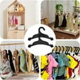 thumbnail image 6 of 20 Packs Pet Apparel Hangers Black Pet Clothes Hangers Lovely Plastic Flexible Strong Paw Print for Dog Cat Pet Toddler Small Coat Hanger 5x8.86inch, 6 of 9