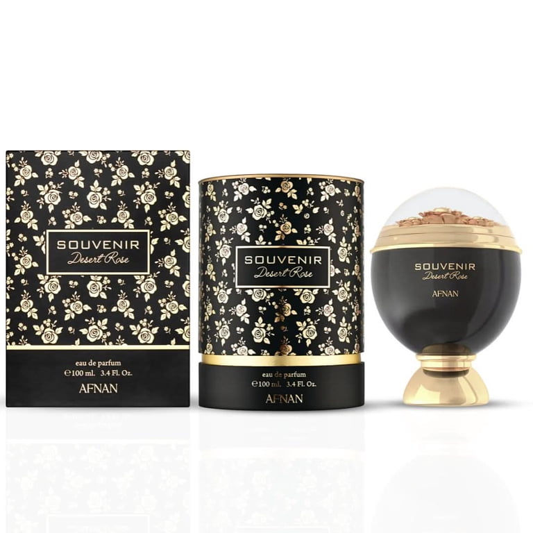 Afnan Souvenir Desert Rose EDP Spray for Women, 3.4 oz, Fruity