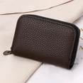thumbnail image 2 of Stylago Women's Casual Wallet Leather Credit Card Holder Purses with Multiple Slots Portable Shopping Zipper Wallets Brown, 2 of 5