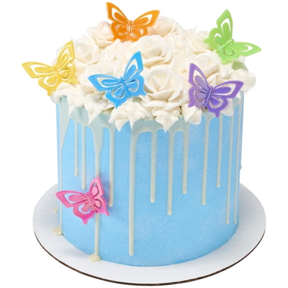 CakeDrake Cupcake Rings Bright Butterfly Spring Theme 12ct
