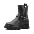 thumbnail image 4 of Bota NinosPara Mujer Chunky Hebilla Corazones Casuales negro 23, 4 of 6