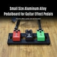 thumbnail image 2 of Small shape Guitar Effect Pedal Board Aluminum Alloy Pedalboard 15×4.9 Inch with Carrying Bag, 2 of 7