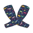 thumbnail image 2 of Yiaed Dinosaur Flowers Print Arm Sleeves,Cooling UV Sun Protection Sports Compression for Men/Women, 2 of 6