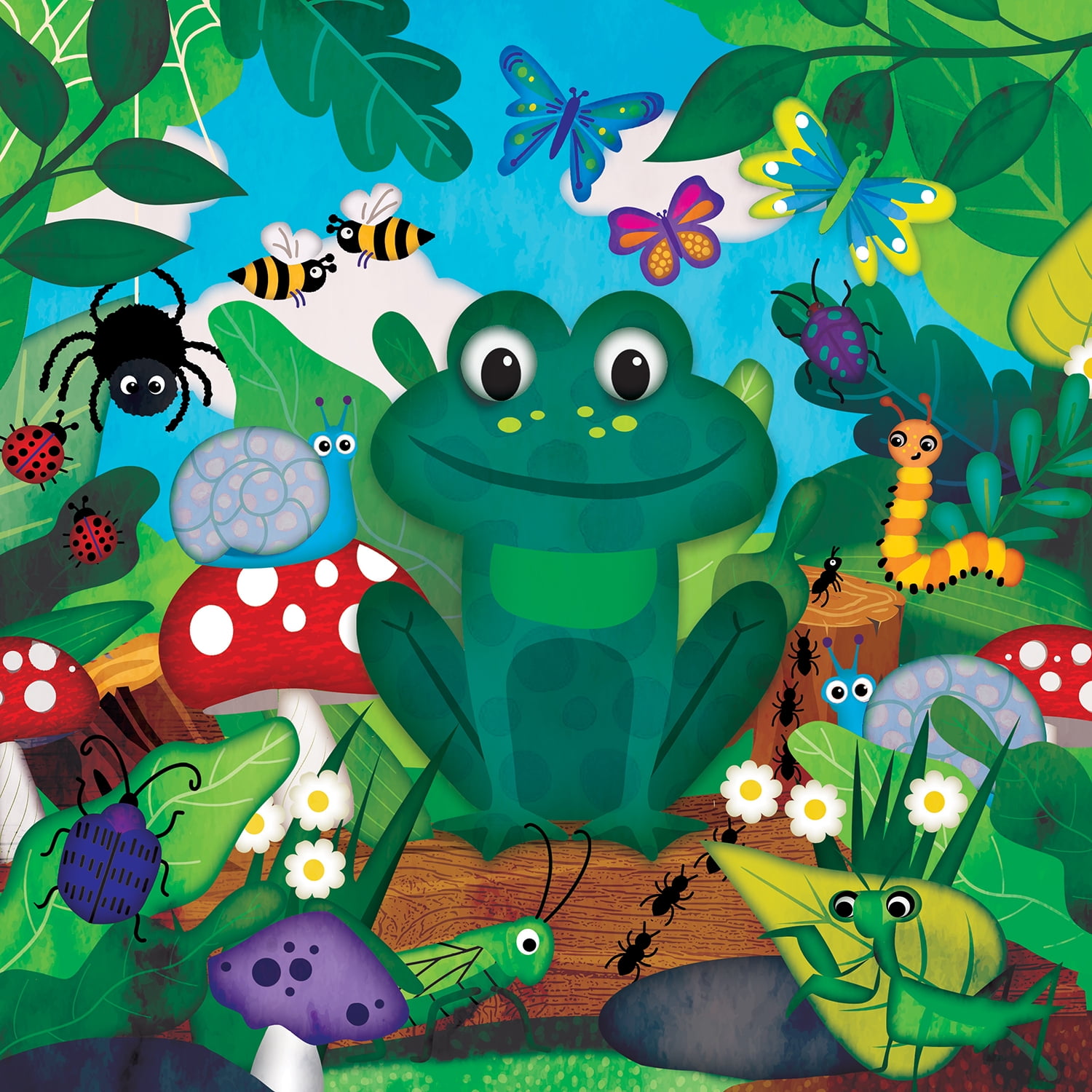 Froggy Fun 48 Pieces Interlocking Jigsaw Puzzle for Kids