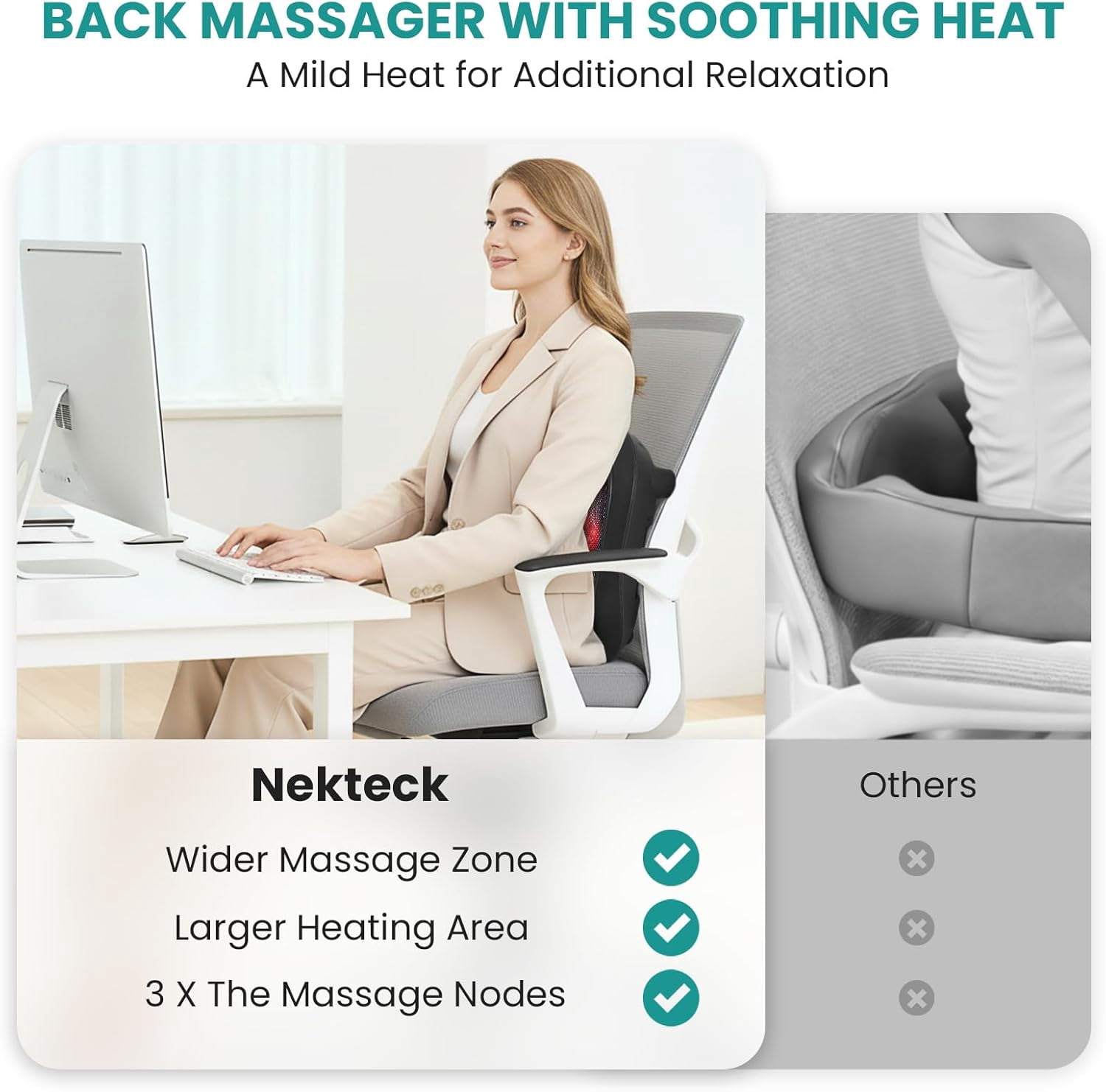 Foot Massager with Heat and Shiatsu Kneading for Pain Relief and Circulation