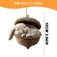 thumbnail image 2 of Forest Animal Acorn Ornaments, 2D Acrylic Animal Shapes Tree Ornament, Animal Christmas Ornament,Forest Animal Decoration, Acrylic Hanging Pendant for Xmas Tree Decorations, Hanging Ornament, 2 of 5