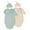 Khaki Green, variant on Gupgi 2 Pack Newborn Baby Sleeping Sack 0-3 Months Solid Color Long Sleeve Baby Swaddle Sleep Bag and Hat
